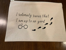 Load image into Gallery viewer, Novelty Canvas Zipper Pouch with various sayings/designs/Pencil Case/Back to School