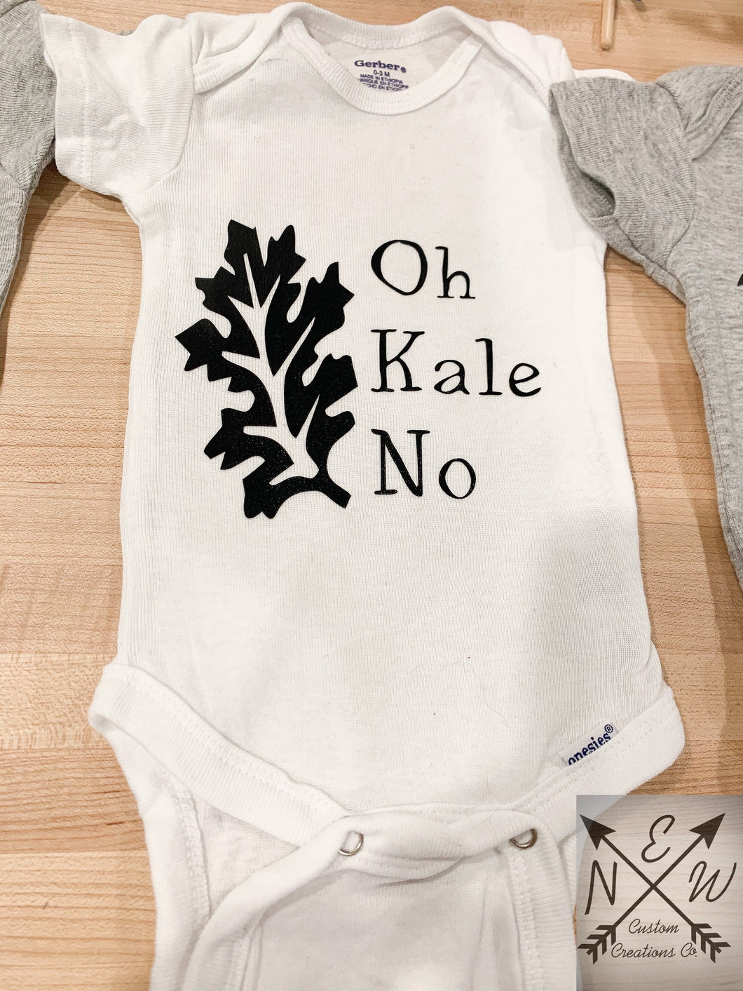 Oh Kale No Novelty 100% Cotton Baby Bodysuit