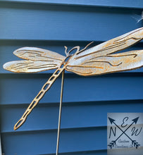 Load image into Gallery viewer, Metal Art or Garden Art Dragonfly
